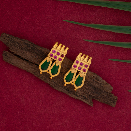 gold plated ear studs