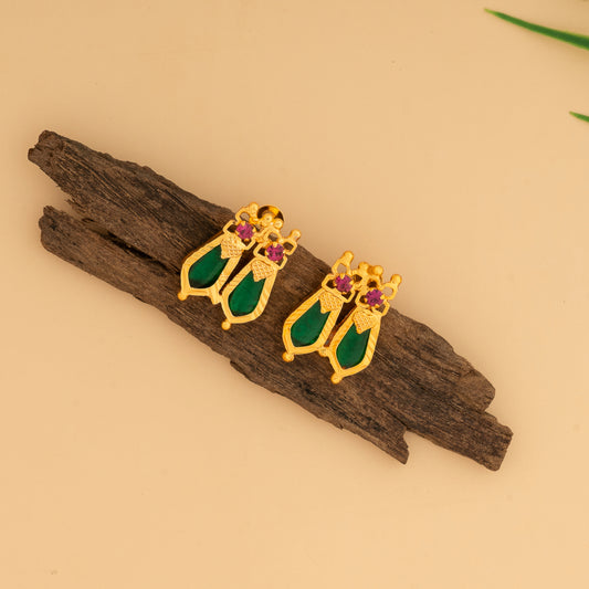 gold plated ear studs
