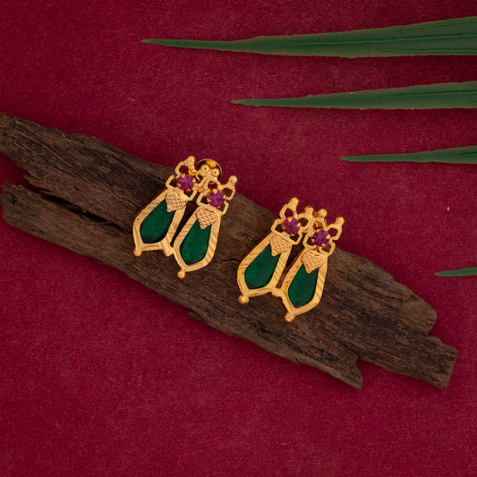 gold plated ear studs