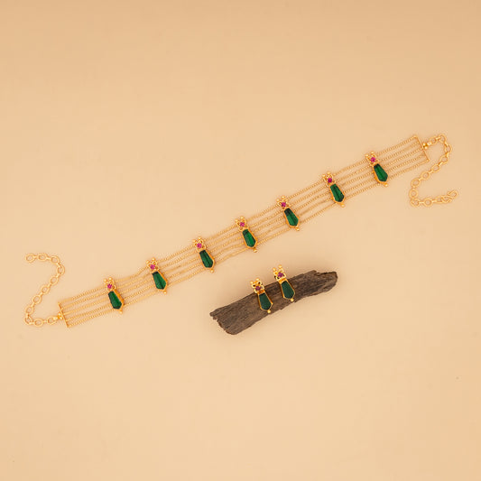 gold plated necklace
