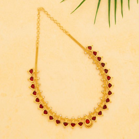 gold plated necklace