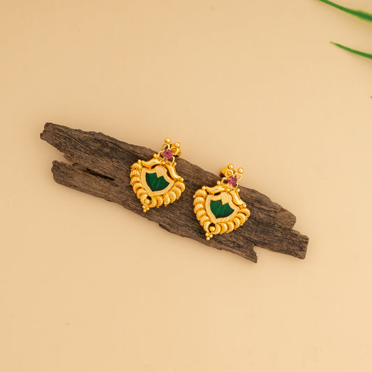 gold plated ear studs