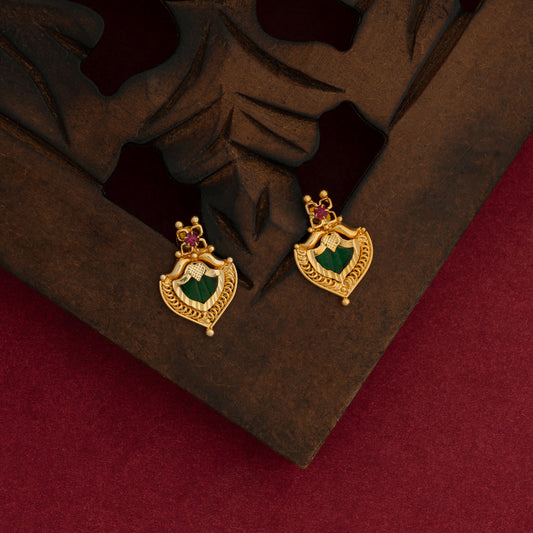 gold plated ear studs