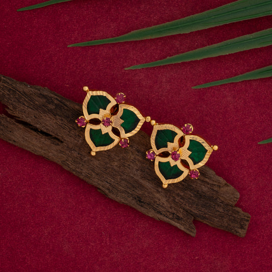 gold plated ear studs