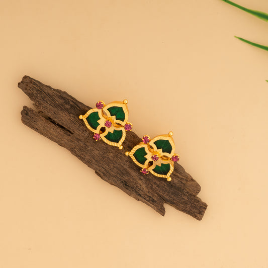 gold plated ear studs