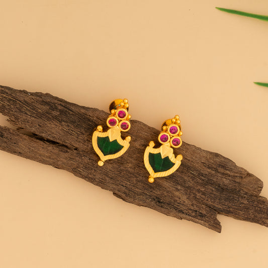 gold plated ear studs