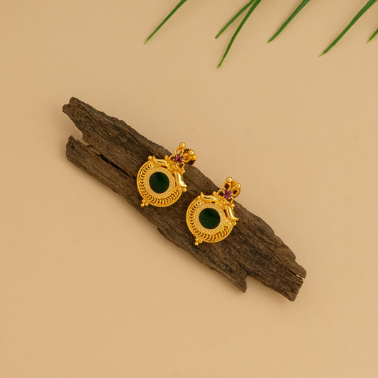 gold plated ear studs