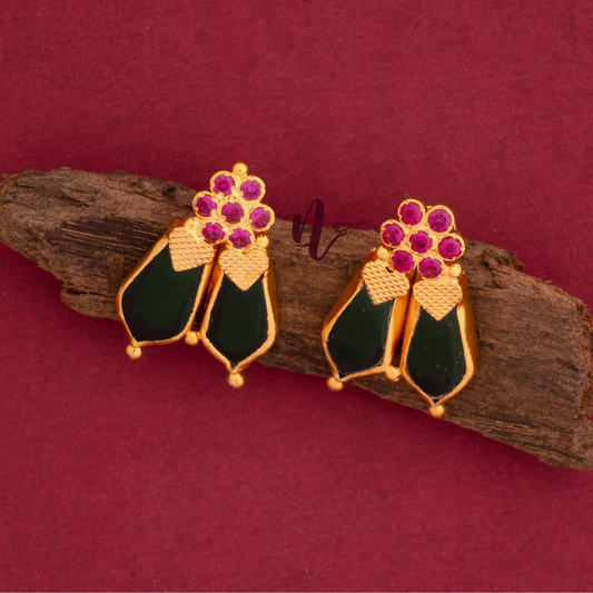 gold plated ear stud