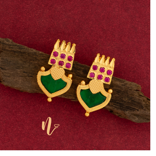gold plated palakka stud