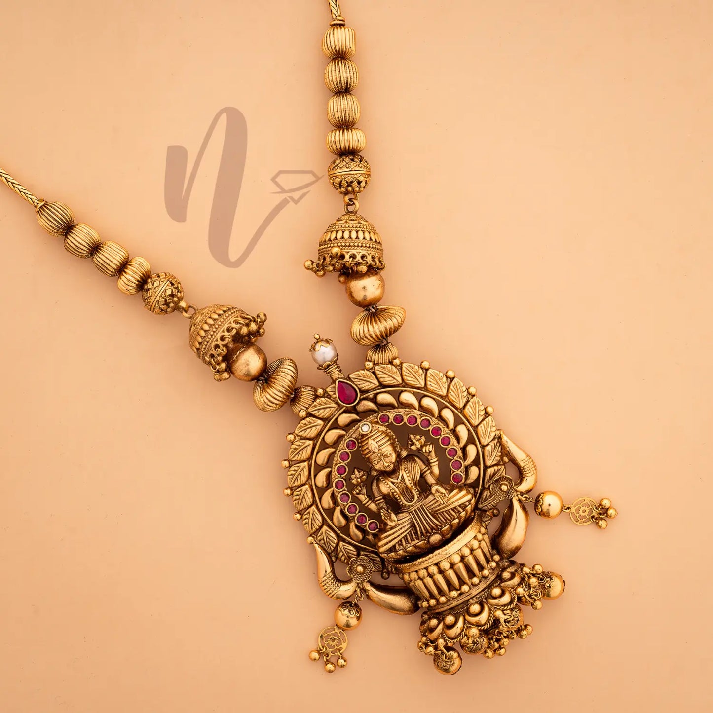antique necklace kerala model