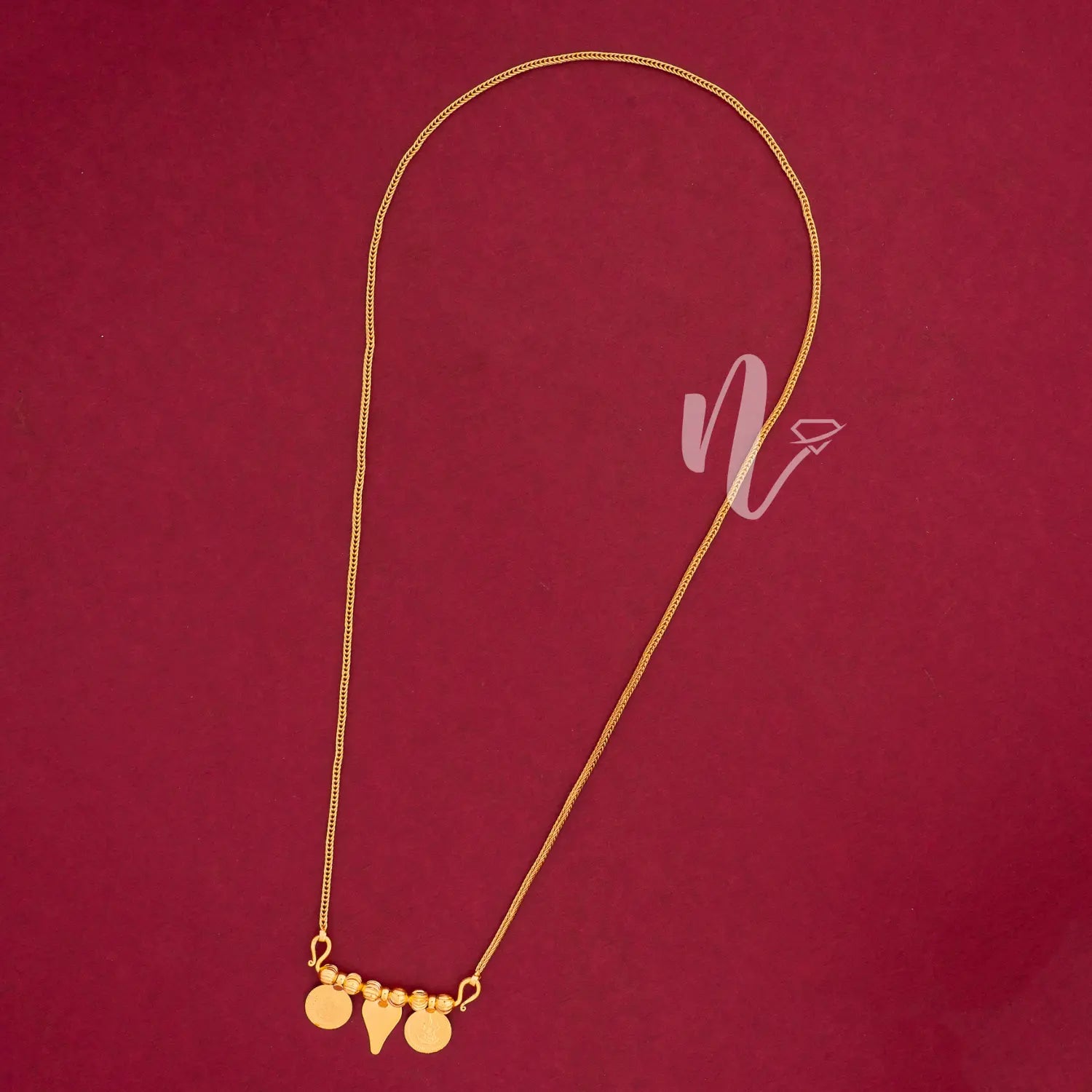 gold plated coin thali