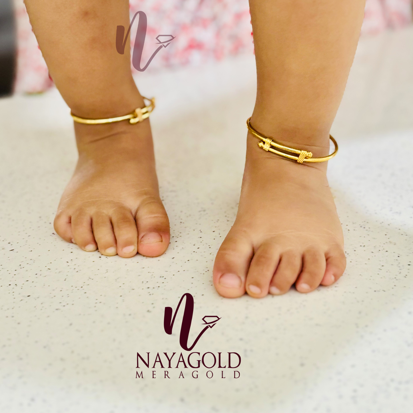 gold plated  kids bangle