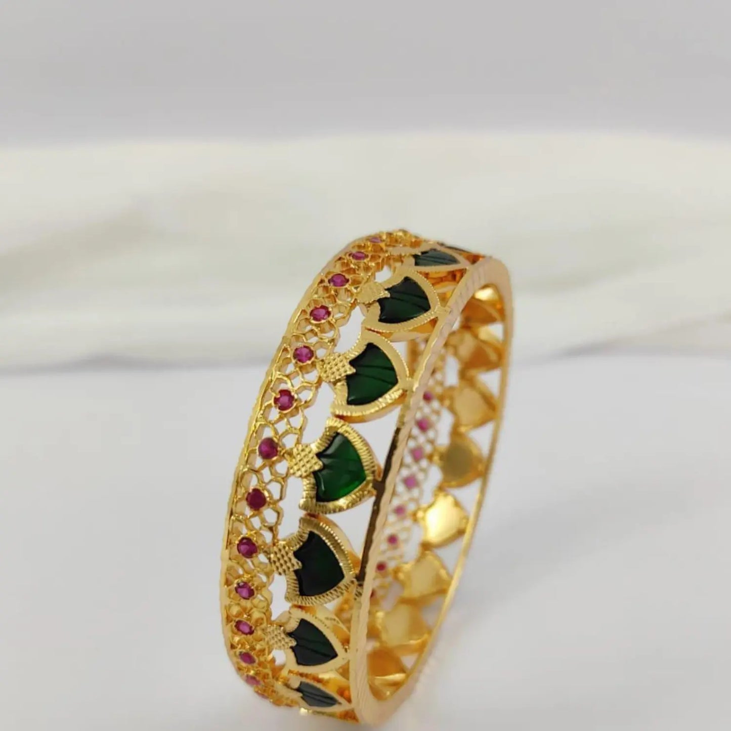 gold plated palakka bangle