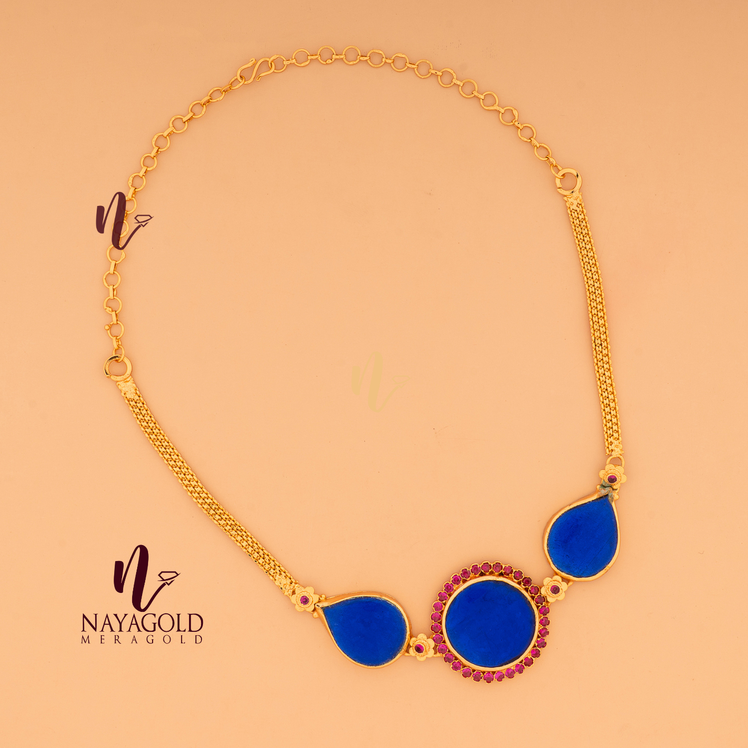 gopi necklace blue