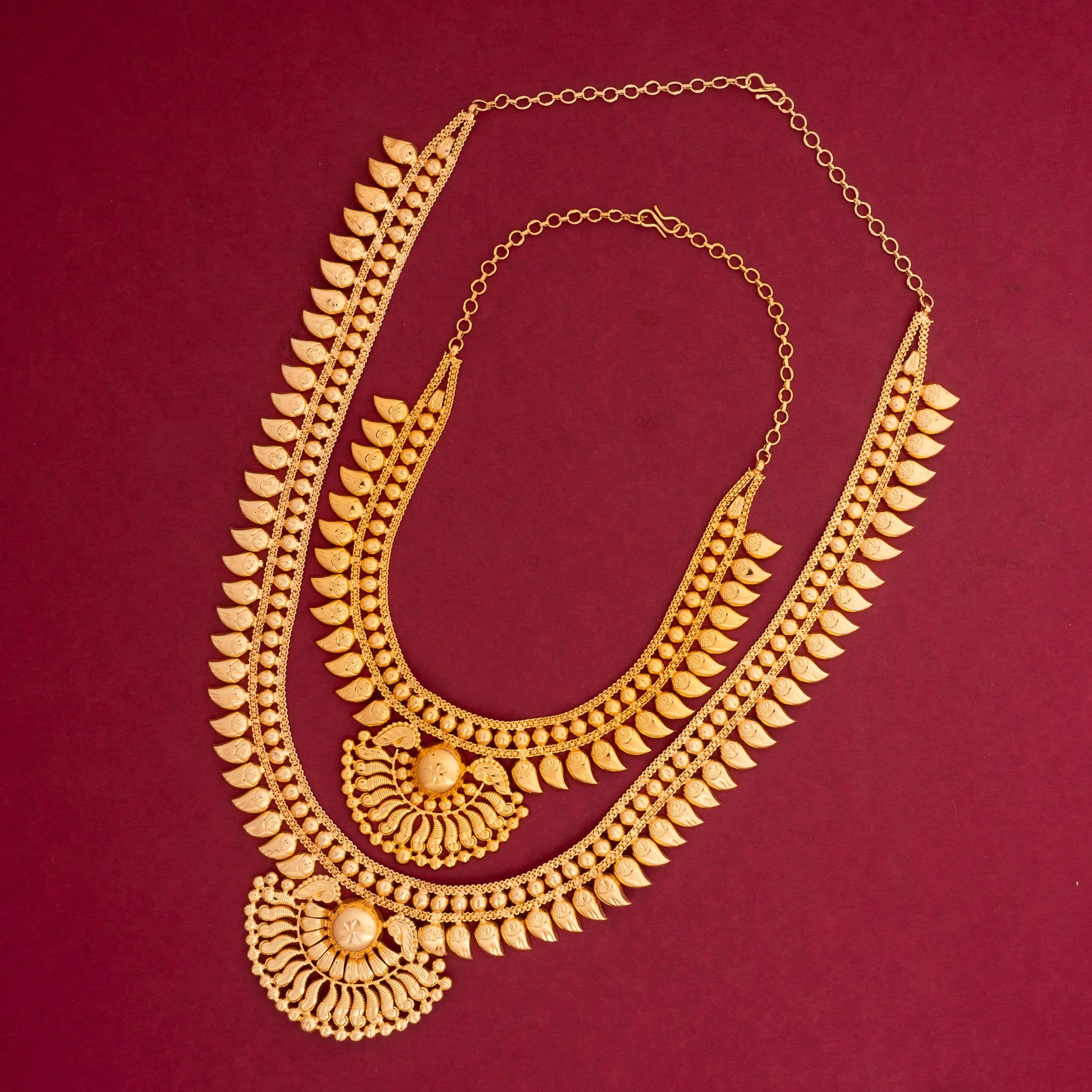 kerala traditional gold plated compo set
