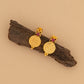 gold plated lekshmi coin stud
