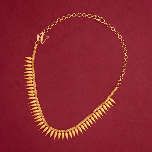 PLAIN MULLA NECKLACE N08 NAYAGOLD MERAGOLD
