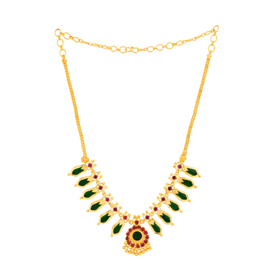 nagapadam six petel green color