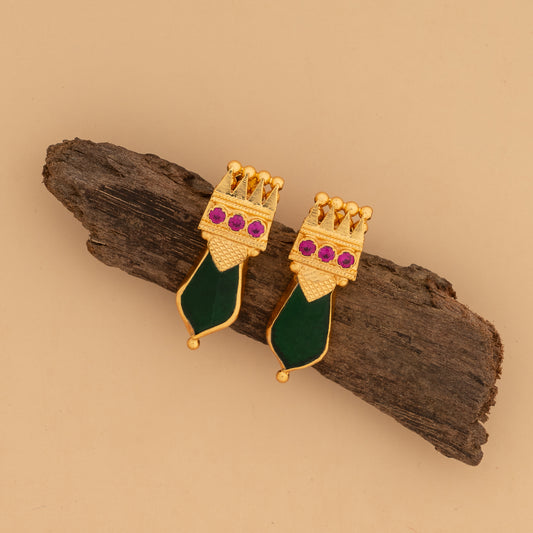 gold plated ear studs