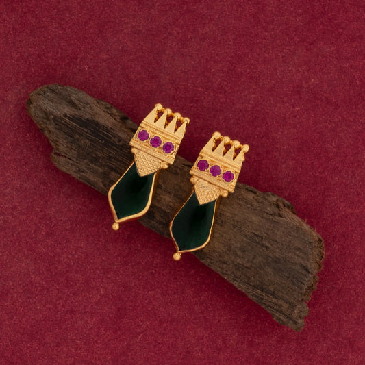 gold plated ear studs