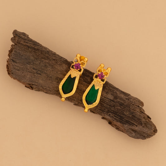 gold plated ear studs
