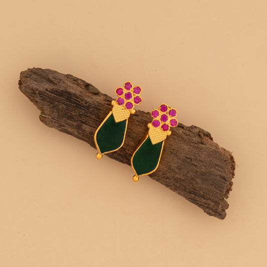 gold plated ear studs