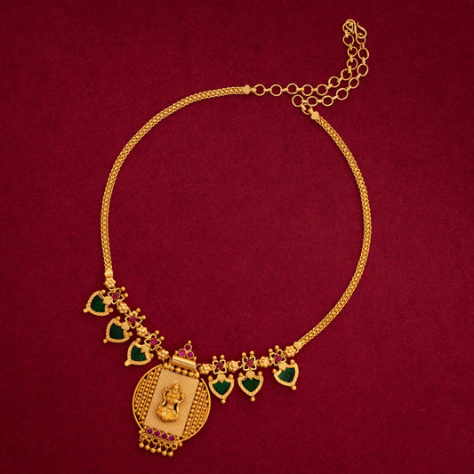 LEKSHMI PALAKKA NECKLACE N79 NAYAGOLD MERAGOLD