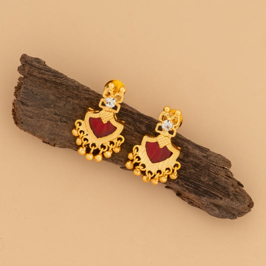 gold plated ear studs