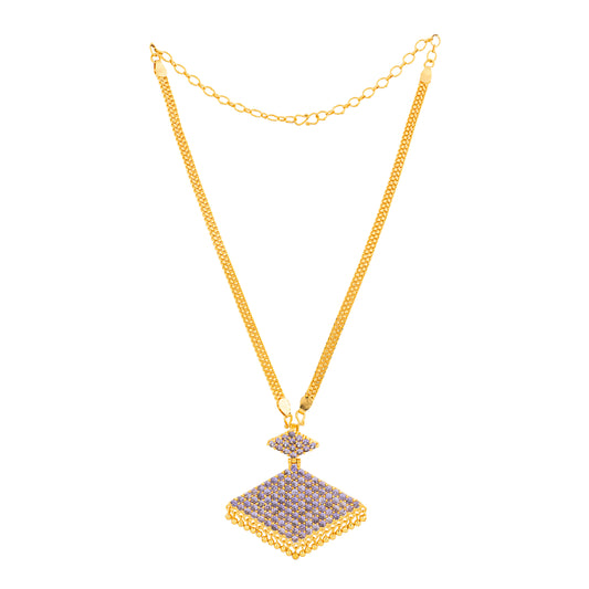 PATHAKAM CHAIN PENDANT CP89 PURPLE
