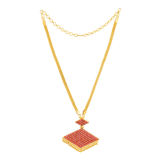 PATHAKAM CHAIN PENDANT CP89 R NAYAGOLD MERAGOLD