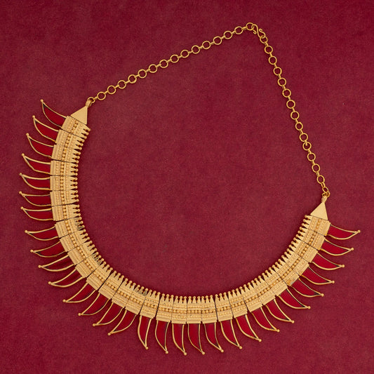 PULINAGAM NECKLACE N135 R NAYAGOLD MERAGOLD
